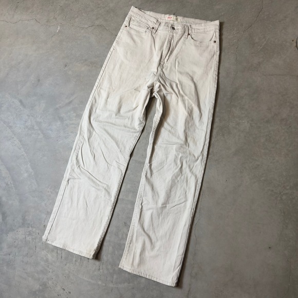 Signature by Levi Strauss & Co. Denim - Signature by Levi Strauss Jeans Women 14 W32 Beige Straight Leg Baggy Minimalist